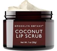 Brooklyn Botany Lip Scrub Exfoliator 1 oz - Lip Moisturizer for Dry Lips and Chapped Lips - Gentle Lip Exfoliator for Smooth and Brighter Lips - Coconut Flavor