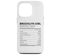 Brooklyn Girl Fatti nutrizionali New York Cute Woman NYC Nativa Custodia per iPhone 13 Pro