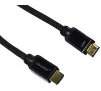 Brooklyn HQ Cavo HDMI 2 m 4K 3D Ethernet Full HD Gold Nero Per TV PS4 PS3