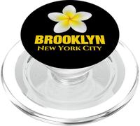 Brooklyn New York City Tropical Yellow Frangipani Flower PopSockets PopGrip per MagSafe