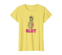 Brooklyn Nine-Nine Didascalia Holt Ananas Sgualdrina Vacanza Tee Maglietta, Donna, Limone, M