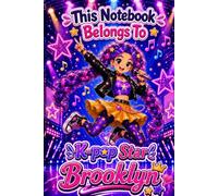 Brooklyn Personalized Gift: K-Pop Star Notebook: Hardcover Journal | Cute Idol Music & Dance Design, Lined, 110 Pages, 6x9