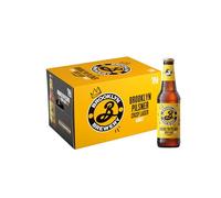 Brooklyn Pilsner, Cassa con 24 Bottiglie da 33cl, Birra Pilsner con note maltate fresche e luppolate erbacee, Gusto Croccante ed Equilibrato, Gradazione Alcolica 4.6% Vol.