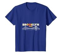 Brooklyn Pride: iconico Skyline del Ponte per Gli Amanti della Città Maglietta, Bambini, Blu Reale, 6 Anni