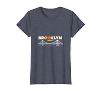 Brooklyn Pride: iconico Skyline del Ponte per Gli Amanti della Città Maglietta, Donna, Pervinca, M