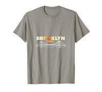 Brooklyn Pride: iconico Skyline del Ponte per Gli Amanti della Città Maglietta, Uomo, Ardesia, XXL