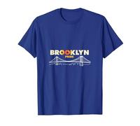 Brooklyn Pride: iconico Skyline del Ponte per Gli Amanti della Città Maglietta, Uomo, Blu Reale, L