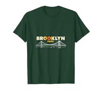 Brooklyn Pride: iconico Skyline del Ponte per Gli Amanti della Città Maglietta, Uomo, Verde Foresta, XXL