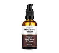 Brooklyn Soap Company, Olio per barba 50 ml Blue Amber & Cedar - Olio nutriente per barba da uomo - per la cura quotidiana della barba - Beard Oil da viaggio ideale come regalo per uomini