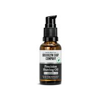 Brooklyn Soap Company, Precision Shaving Oil 30 ml, olio da barba per una rasatura precisa di contorni e barba, olio per barba con olio di ricino e mentolo
