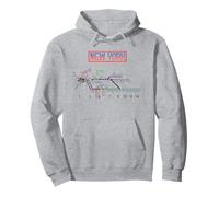 Brooklyn Treno Long Island Ferroviaria Strada Ferroviaria Trasporto M Felpa con Cappuccio
