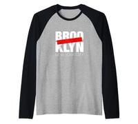 Brooklyn Vibes Outfit Tee Shirts, Brooklyn New York City Maglia con Maniche Raglan