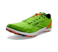 Brooks 1000381D308 Draft XC Spikeless Uomo, Green Gecko/Red Orange/White EU 47.5