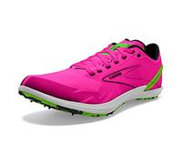 Brooks 1000381D661 Draft XC Spikeless Uomo, Pink GLO/Green/Black EU 45