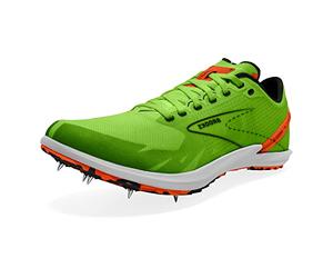Brooks 1000391D308 Draft XC Uomo, Green Gecko/Red Orange/White EU 44.5