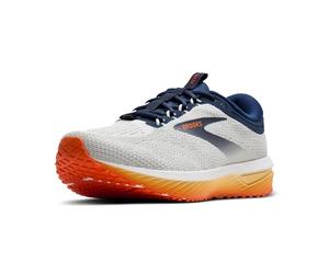 Brooks 1104351D130 Revel 7 Uomo, White/Peacoat/Orange EU 40