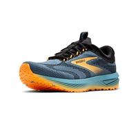 Brooks 1104351D484 Revel 7 Uomo, Storm Blue/Black/Orange Pop EU 48.5