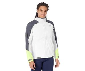 BROOKS 211406134 Run Visible Convertible Jacket Giacca Uomo White/Asphalt/Nightlife Taglia 30