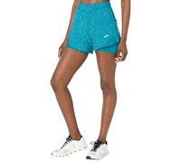 BROOKS 221464486 Chaser 5" 2-in-1 Short Pantaloncini Donna Blue Taglia 20