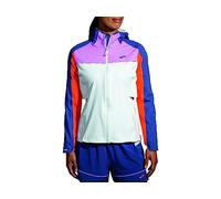BROOKS 221608477 High Point Waterproof Jacket Giacca Donna SLATE/BRIGHT ORANGE/AEGEAN Taglia 30