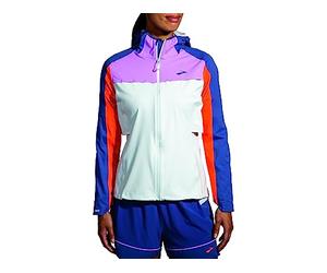 BROOKS 221608477 High Point Waterproof Jacket Giacca Donna SLATE/BRIGHT ORANGE/AEGEAN Taglia 30