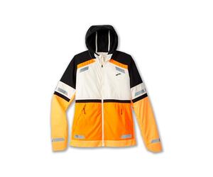 BROOKS 221689167 Run Visible Jacket 2.0 Giacca Donna Ecru/Fluoro Flash/Black Taglia 35