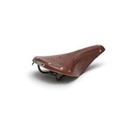 Brooks B17 Sella con Carrello (Acciaio Nero), Marrone Antico
