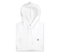 Brooks Brothers Camicia da uomo con cappuccio in cotone originale Fit All L/S, 216443 Bianco/Verde, L