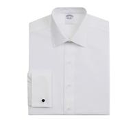 Brooks Brothers - Camicia Elegante in Cotone Stretch Non-Iron Regular Fit Bianca con Colletto Ainsley - - Shirts - Uomo - Bianco - L