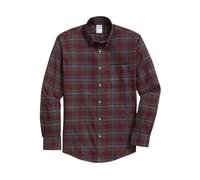 Brooks Brothers - Camicia in Twill Stretch a Quadri Slim Fit Non-Iron con Colletto Button Down - - Shirts - Uomo - Viola - L