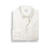 Brooks Brothers Camicia Oxford Friday Uomo, Bianco Tinta Unita, L