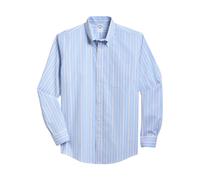 Brooks Brothers - Camicia Regular Fit in Cotone Non-Iron con Colletto Button Down - - Shirts - Uomo - Blu - XL