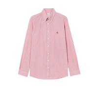 Brooks Brothers - Camicia Slim Fit a Righe Seersucker con Bottoni - - Shirts - Uomo - Rosso - M