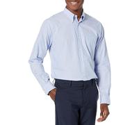 Brooks Brothers Camicia sportiva da uomo Friday in popeline, a maniche lunghe, tinta unita, Azzurro chiaro, M