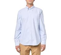 Brooks Brothers Camicia sportiva da uomo Friday Oxford maniche lunghe blu a righe M