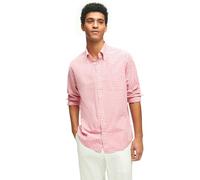 Brooks Brothers Camicia sportiva da uomo, vestibilità regolare, motivo a quadretti, taglia L, Rosa a quadretti, L