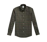 Brooks Brothers - Camicia Tattersall Verde Non-Iron Stretch in Cotone Supima con Colletto Button Down - - Shirts - Uomo - Verde - S