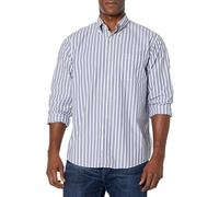 Brooks Brothers Friday - Camicia Sportiva da Uomo a Maniche Lunghe, in Popeline, a Righe, Multi Strisce., L