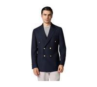 Brooks Brothers - Giacca doppiopetto in lana vergine Hopsack - - Jackets - Uomo - Blu - 2XL