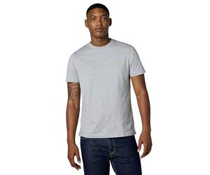 Brooks Brothers Men's Supima Cotton Short Sleeve Crewneck Logo T-Shirt, Light Heather Grey