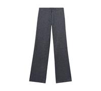 Brooks Brothers - Pantaloni in Twill di Cotone e Lino Straight Fit - - Trousers - Donna - Blu - L