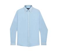 Brooks Brothers, ,Shirts ,Uomo ,Blu ,2XL Camicia Slim Fit in Lino con Collo Button Down