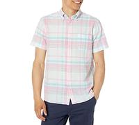 Brooks Brothers Short Sleeve Button Down Sport Shirt Camicia, Multicolore Pastello, XL Uomo