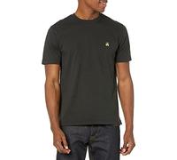 Brooks Brothers T-Shirt da Uomo a Maniche Corte in Cotone, Girocollo, con Logo, Nero, XX-Large