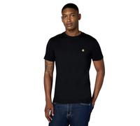 Brooks Brothers T-Shirt da Uomo a Maniche Corte in Cotone, Girocollo, con Logo, Nero, XX-Large