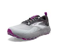 BROOKS Cascadia 17, Sneaker Donna, Oyster/Blackened Pearl/Purple, 39 EU