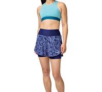 Brooks Chaser - Pantaloncini da donna 2 in 1, 12,7 cm, Speedscape di mezzanotte, XS Corto