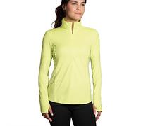 Brooks Dash da donna a 1/2 zip da running Reed/Sterling Stripe S