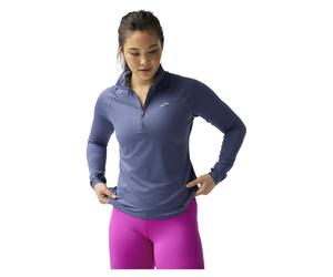 BROOKS DASH HALF ZIP TEE WOMAN M