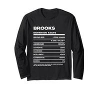 Brooks Dichiarazione Nutrizionale Nome Divertente Maglia a Manica